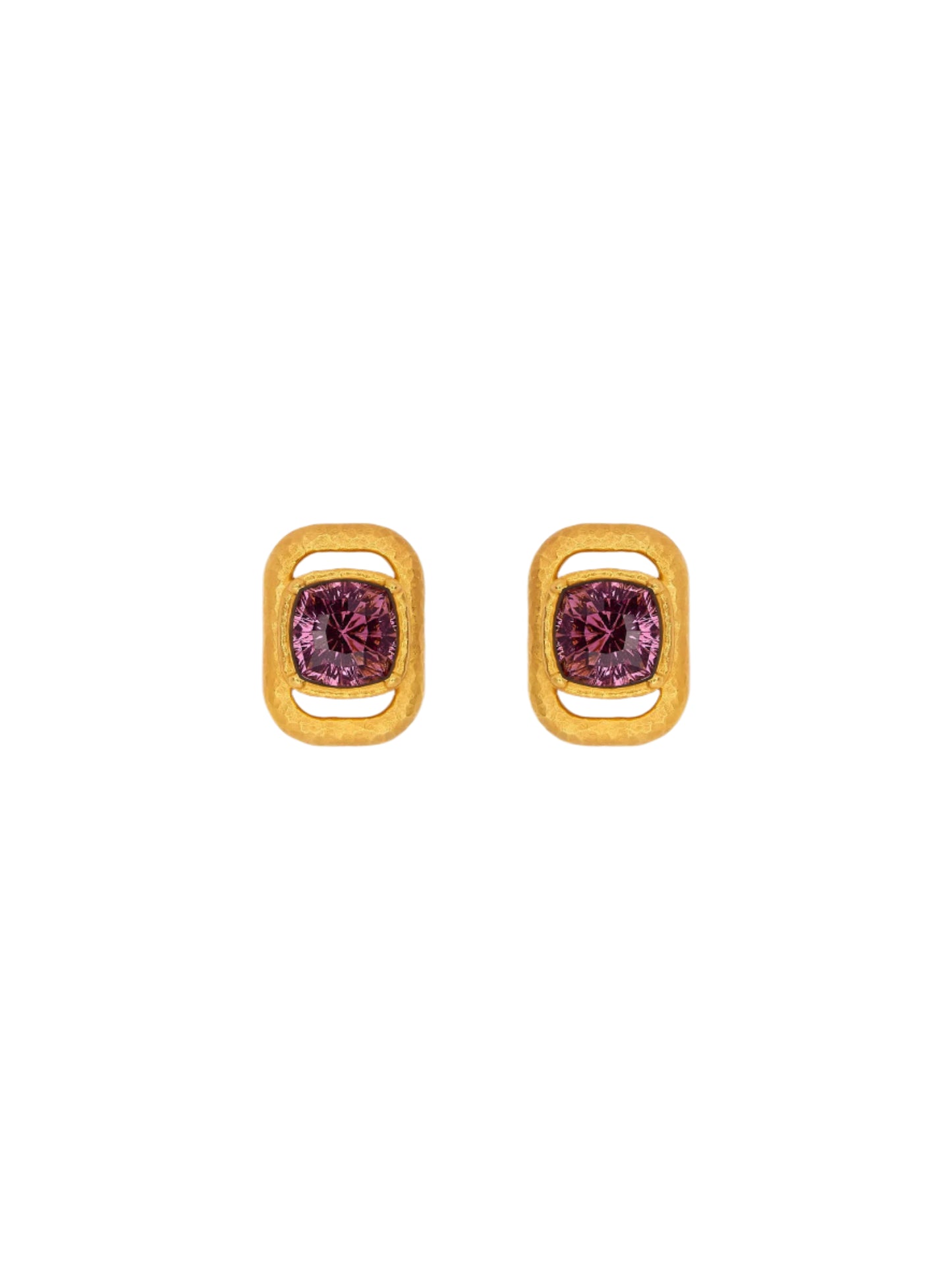 Oscar de la Renta Rectangle Stud Crystal Earrings