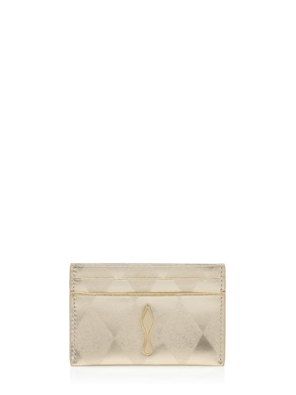 Christian Louboutin Bettina Card Holder in Light Platine | In-Store Only