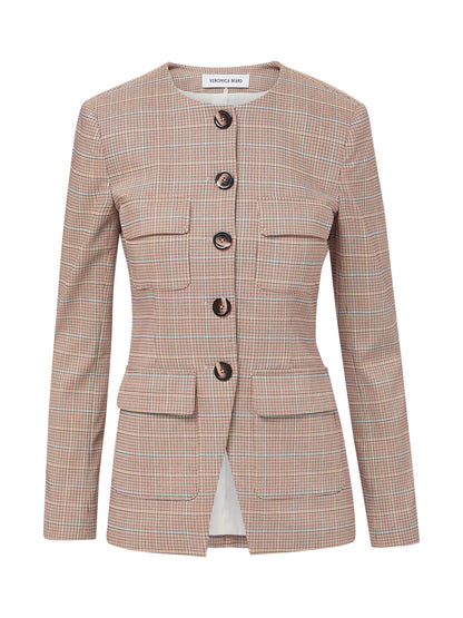 Veronica Beard Orrin Jacket in Hazelnut Multi