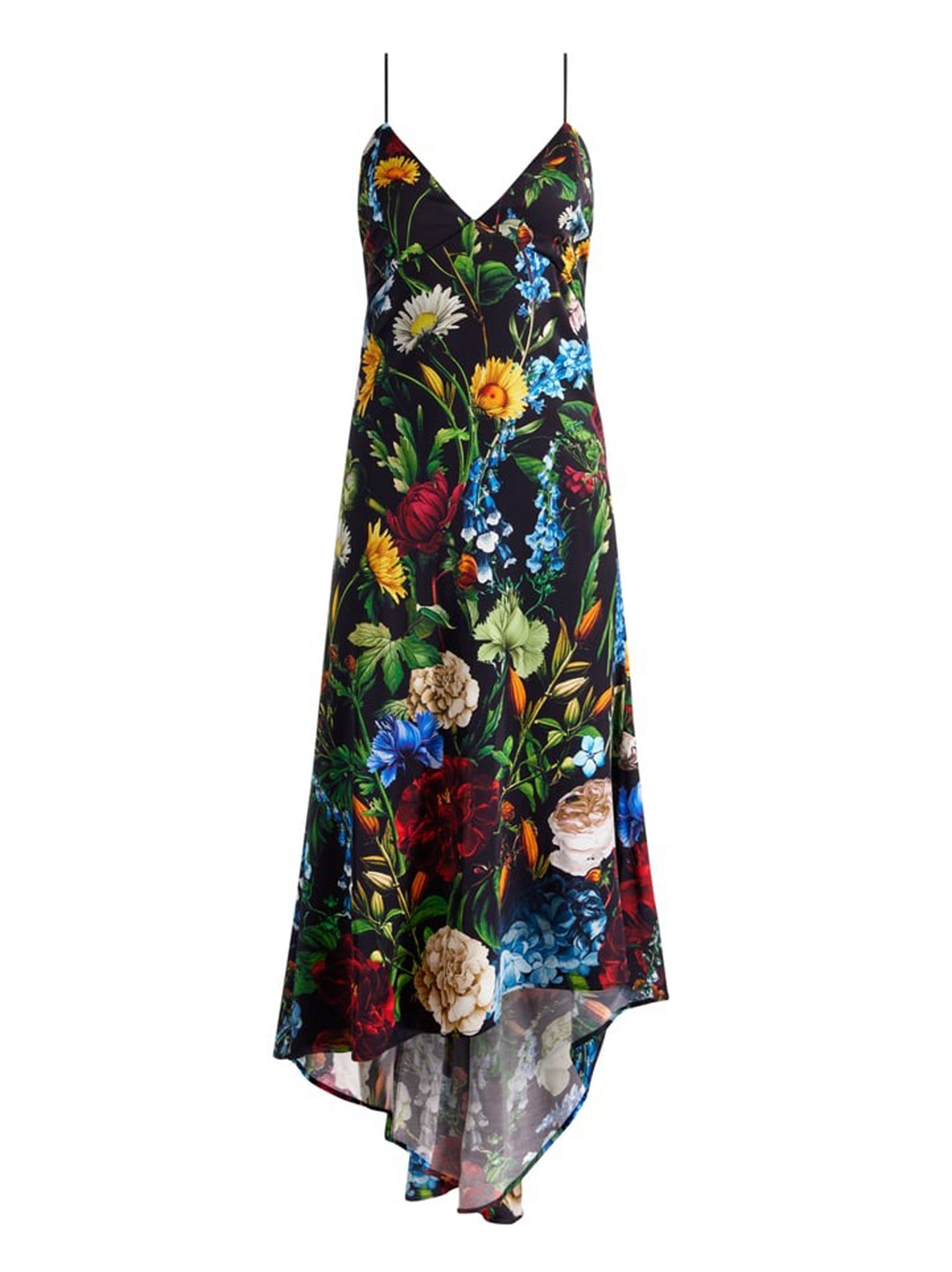 Alice + Olivia Luciana Slip Dress in Social Hour Black – Leigh's