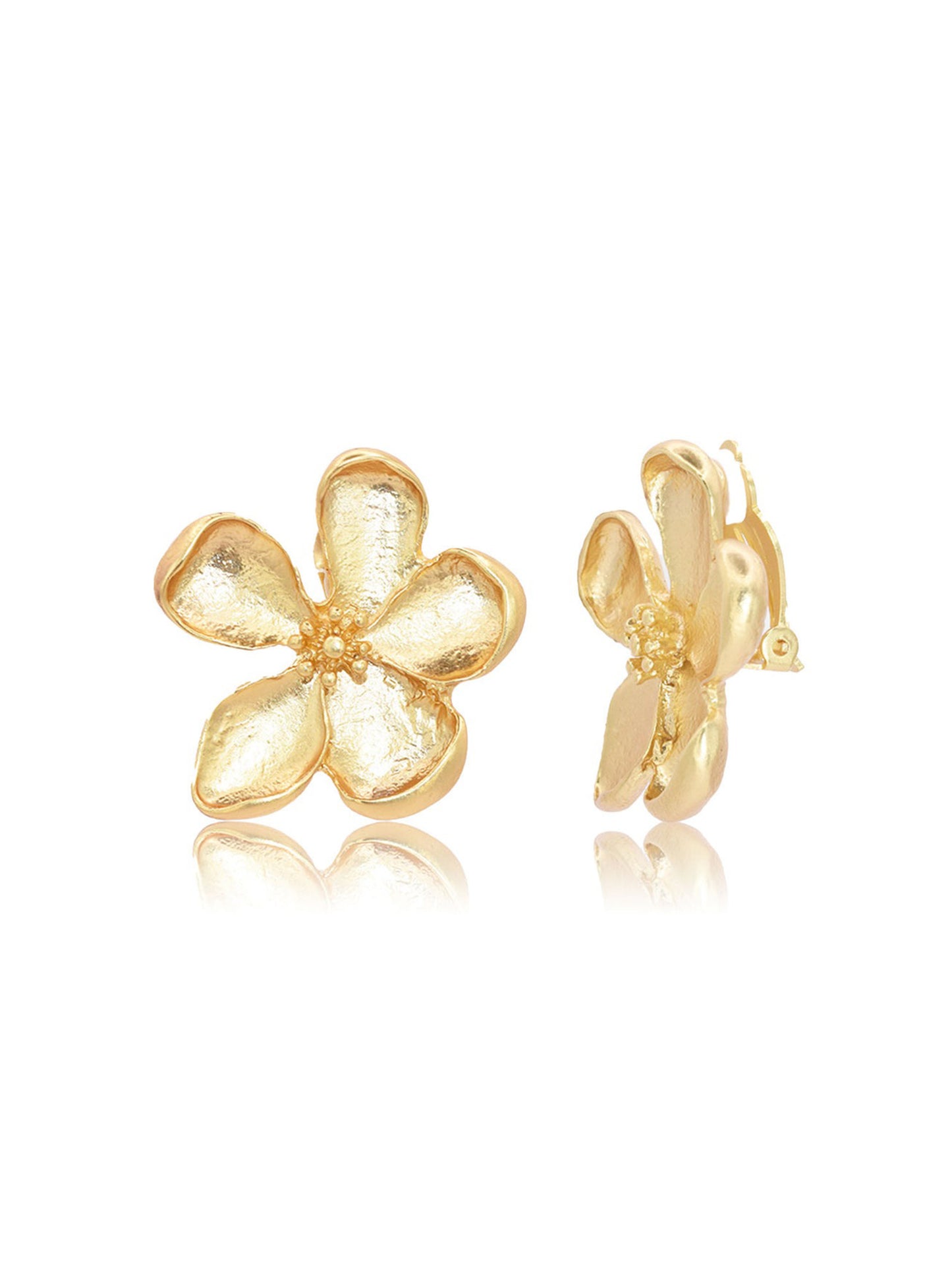 Karine Sultan Periwinkle Clip Earrings