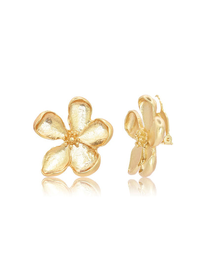 Karine Sultan Periwinkle Clip Earrings