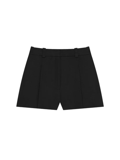 Givenchy Double Pleated Shorts in Black
