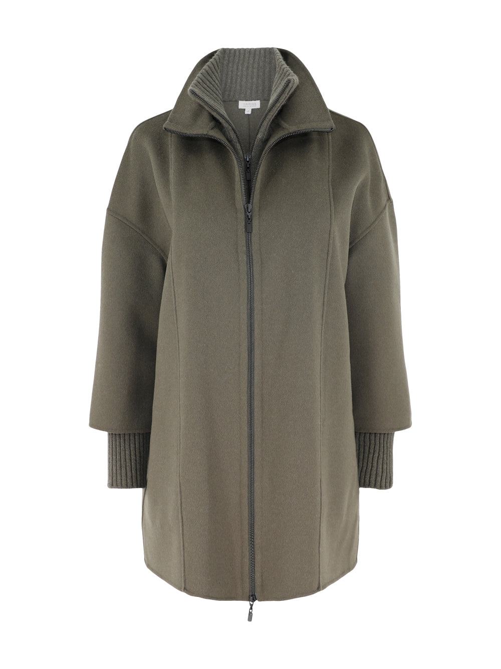 Kinross Knit Insert Zip Mock Coat (More Colors)