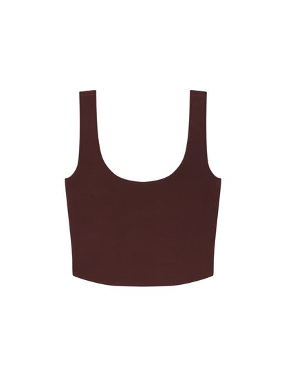 ALC Farrah Compact Knit Tank in Marron