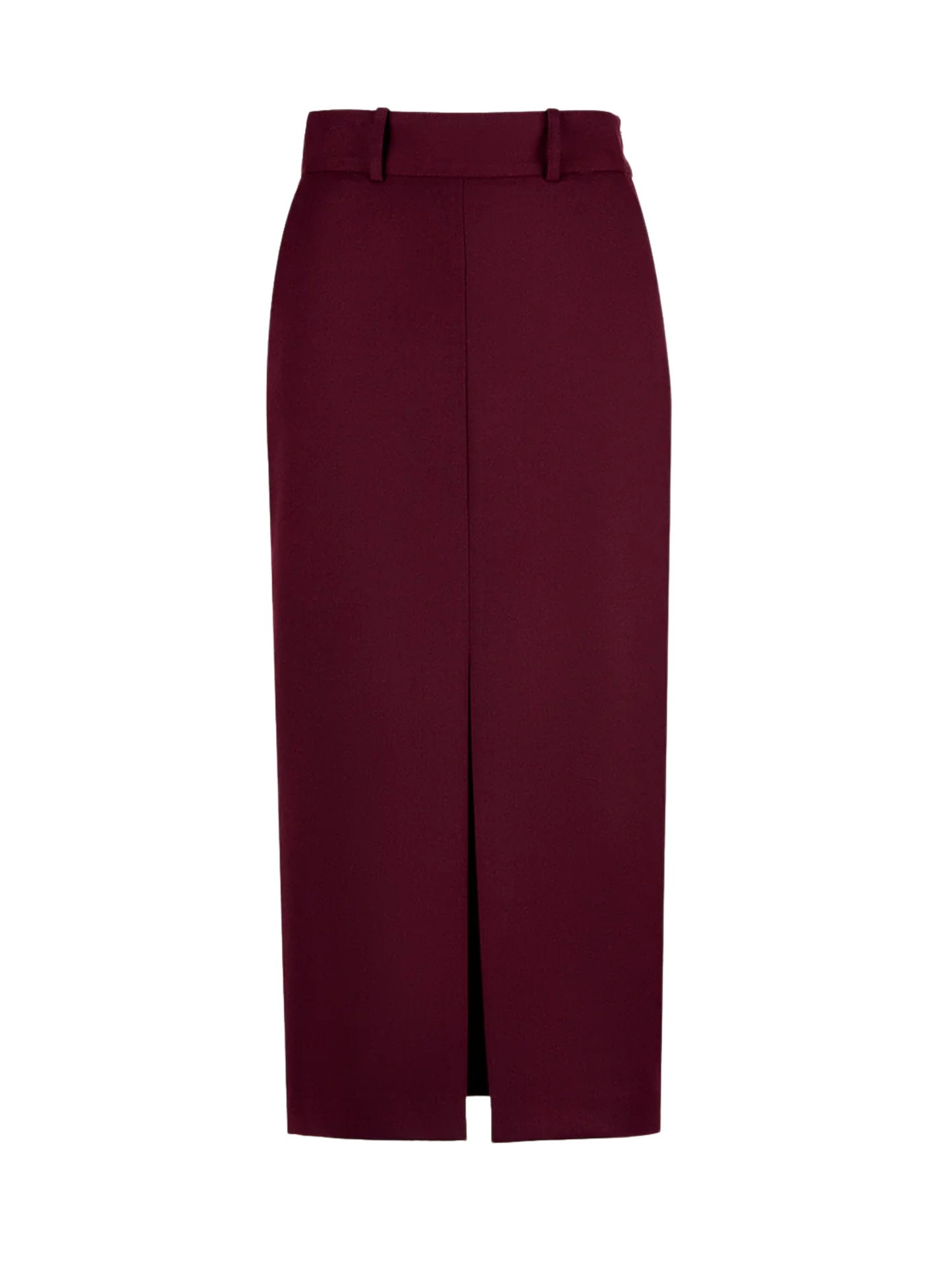 Smythe Front Slit Trouser Skirt in Plum