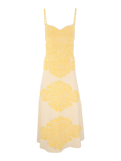 Alexis Rayana Midi Dress in Yellow Bloom