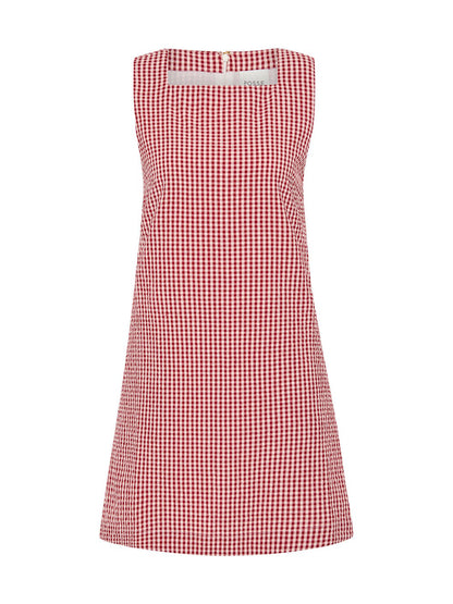 Posse Emma Shift Mini Dress in Red Gingham