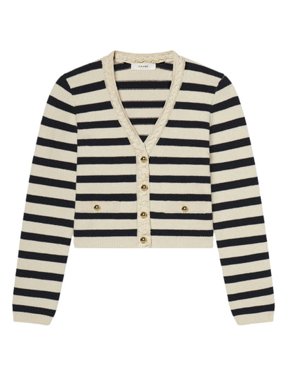 Frame The Harbor Cardigan in Navy Multi