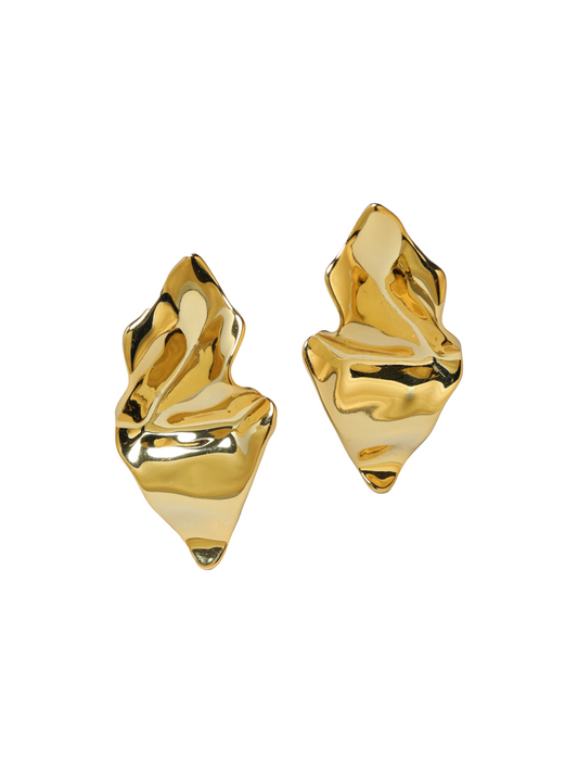 Alexis Bittar Crumpled Gold Small Earring