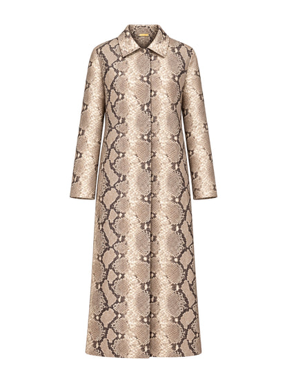 Cult Gaia Sera Outerwear in Faded Python