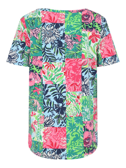 Lilly Pulitzer Key West Top in Multi Party Punch Patch