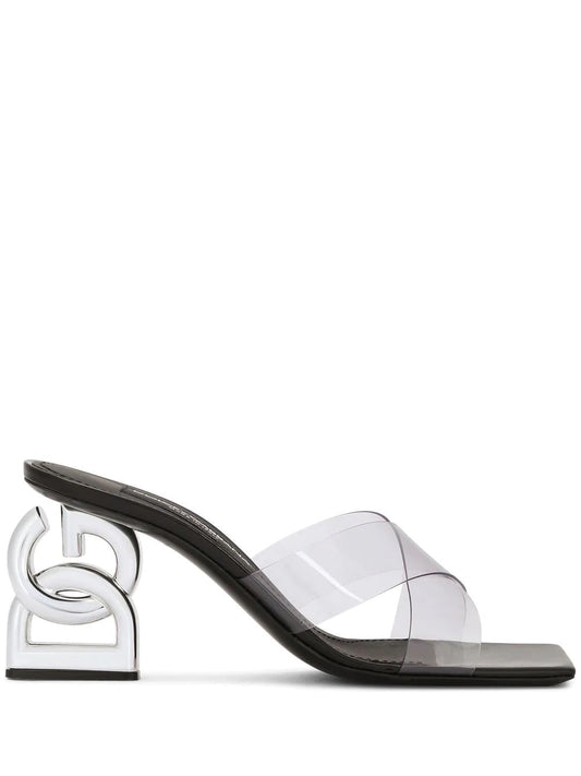 Dolce & Gabbana Logo-Detail Open-Toe Mule Heel