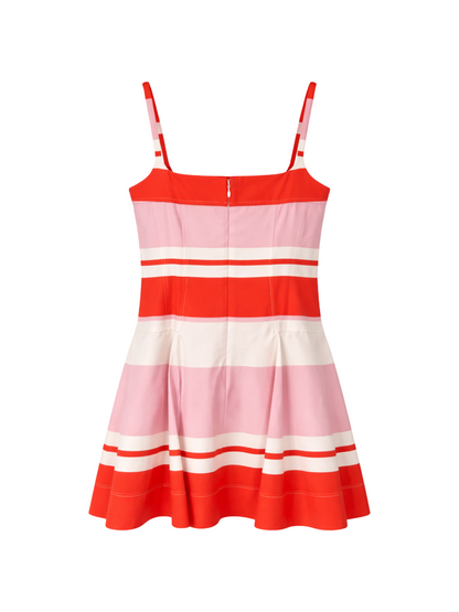 Simkhai Nellie Bustier Mini Dress in Tulip Stripe