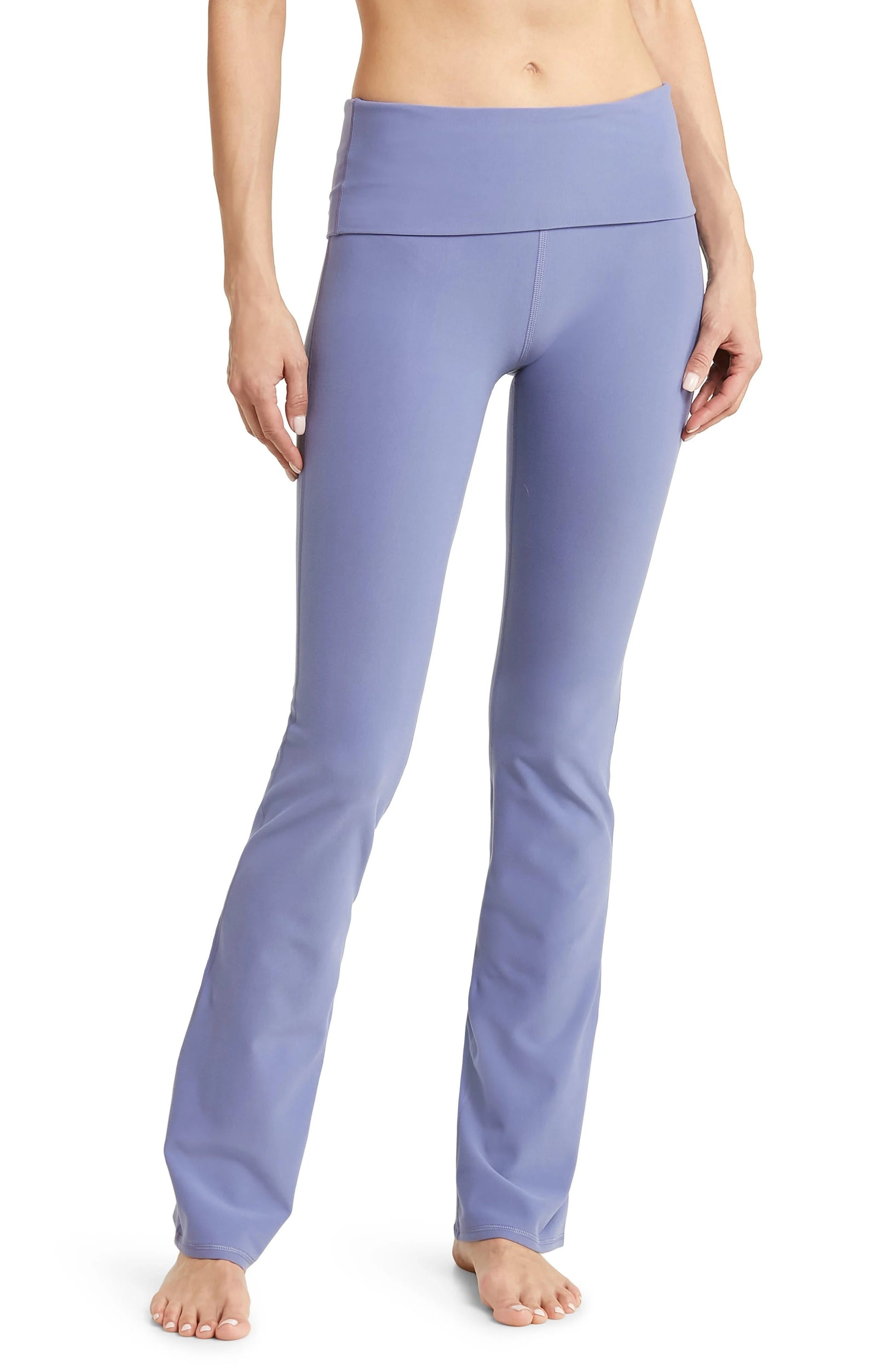 Foldover bootcut yoga pants shop
