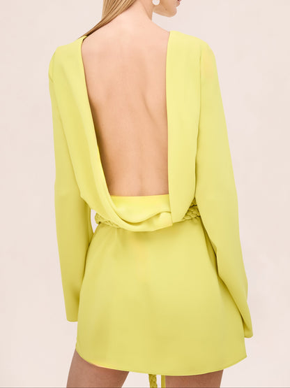Alexis Angelie Dress in Chartreuse