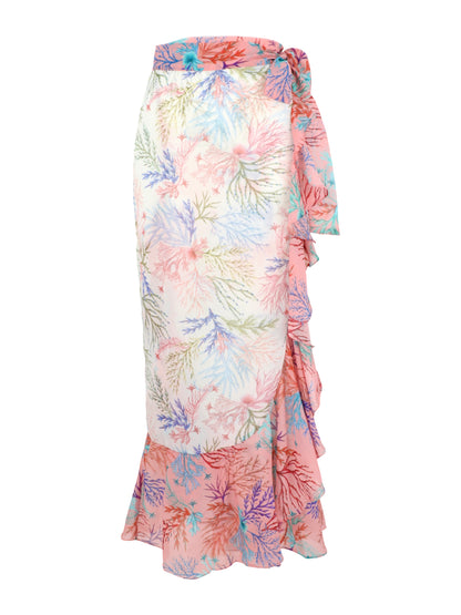 PatBO Seaweed Beach Skirt in Pink