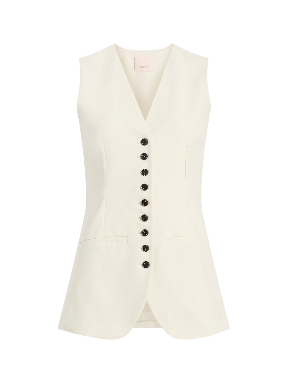 Cinq à Sept Kallen Vest in Ivory