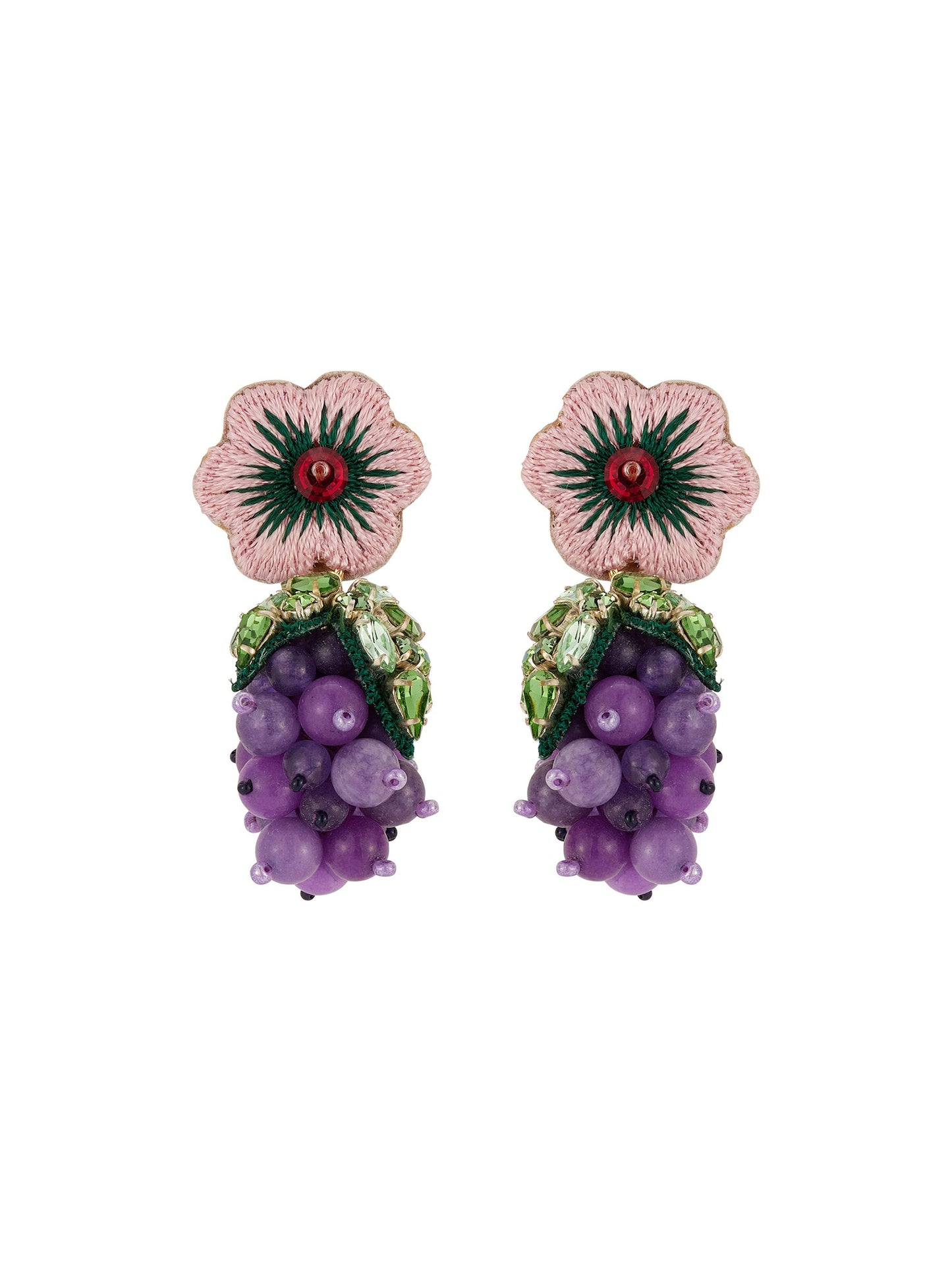 Mignonne Gavigan Petite Uva Earrings in Purple