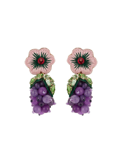 Mignonne Gavigan Petite Uva Earrings in Purple