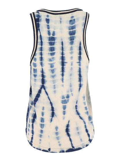 The Upside Wishbone Emma Knitted Tank in Tie Dye