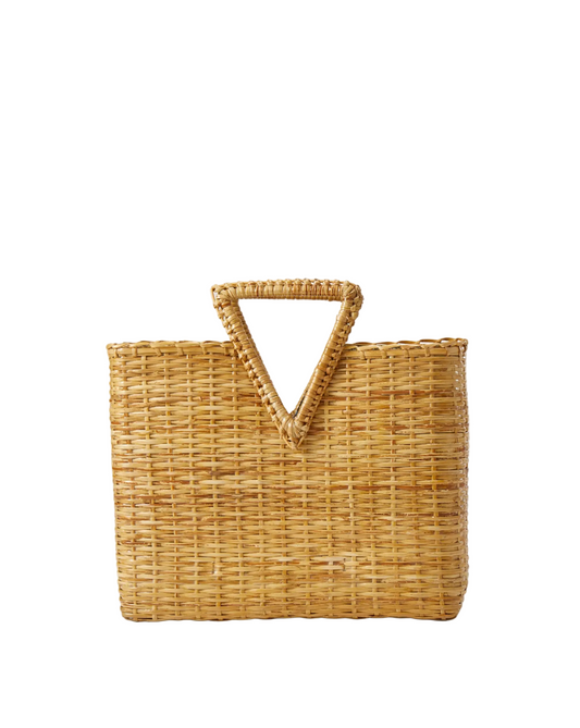 Veronica Beard Vesper Tote Bag in Natural Wicker