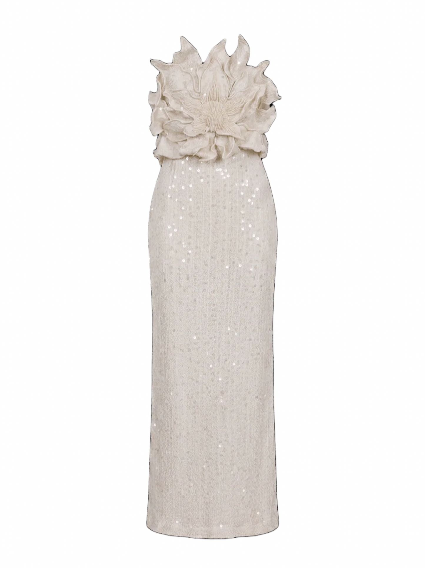 Iara Crochet Flower Maxi Dress