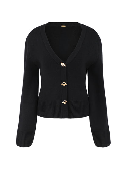 Cult Gaia Jos Cardigan in Black