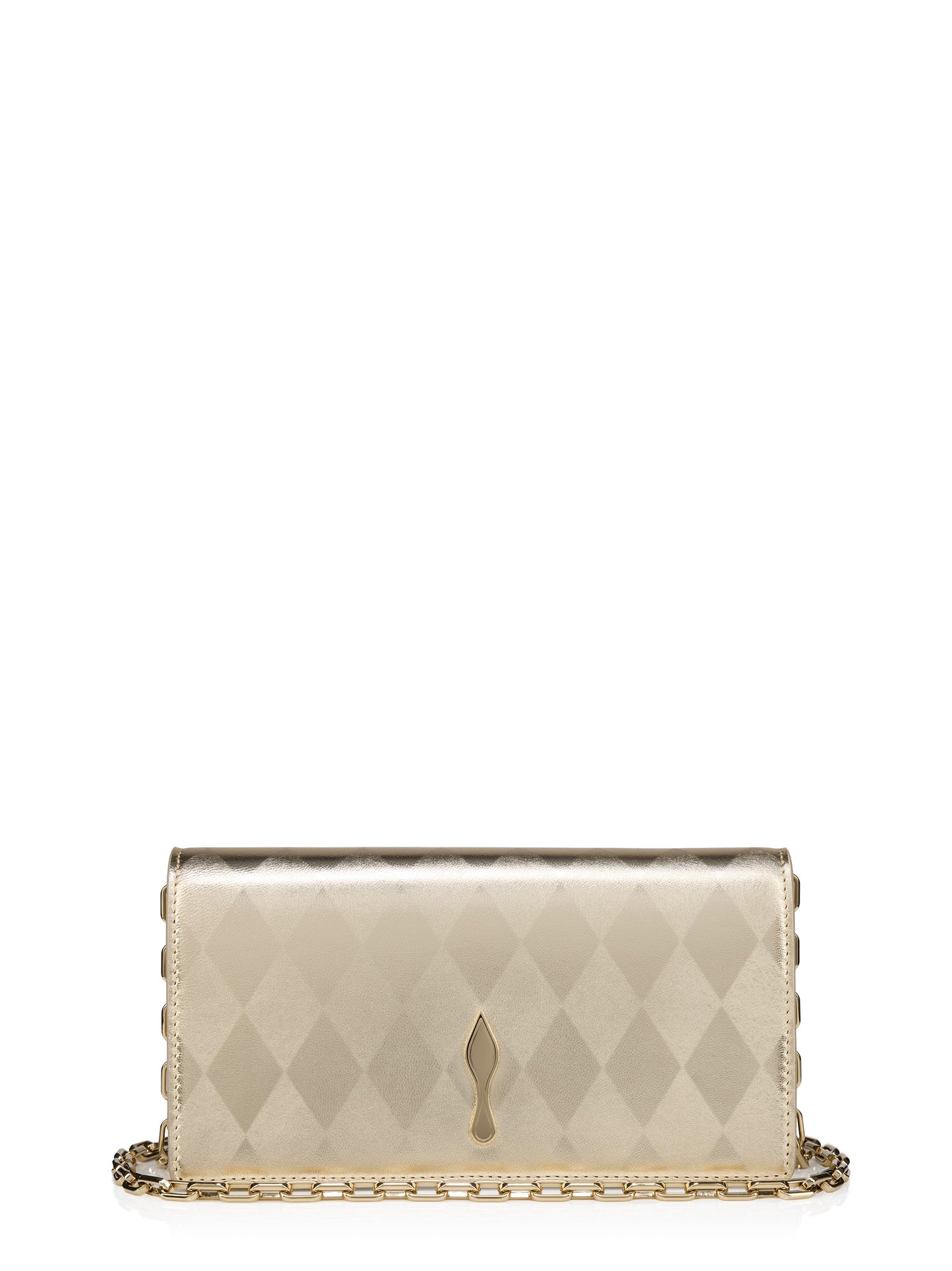Christian Louboutin Bettina Clutch in Light Platine/Gold | In-Store Only