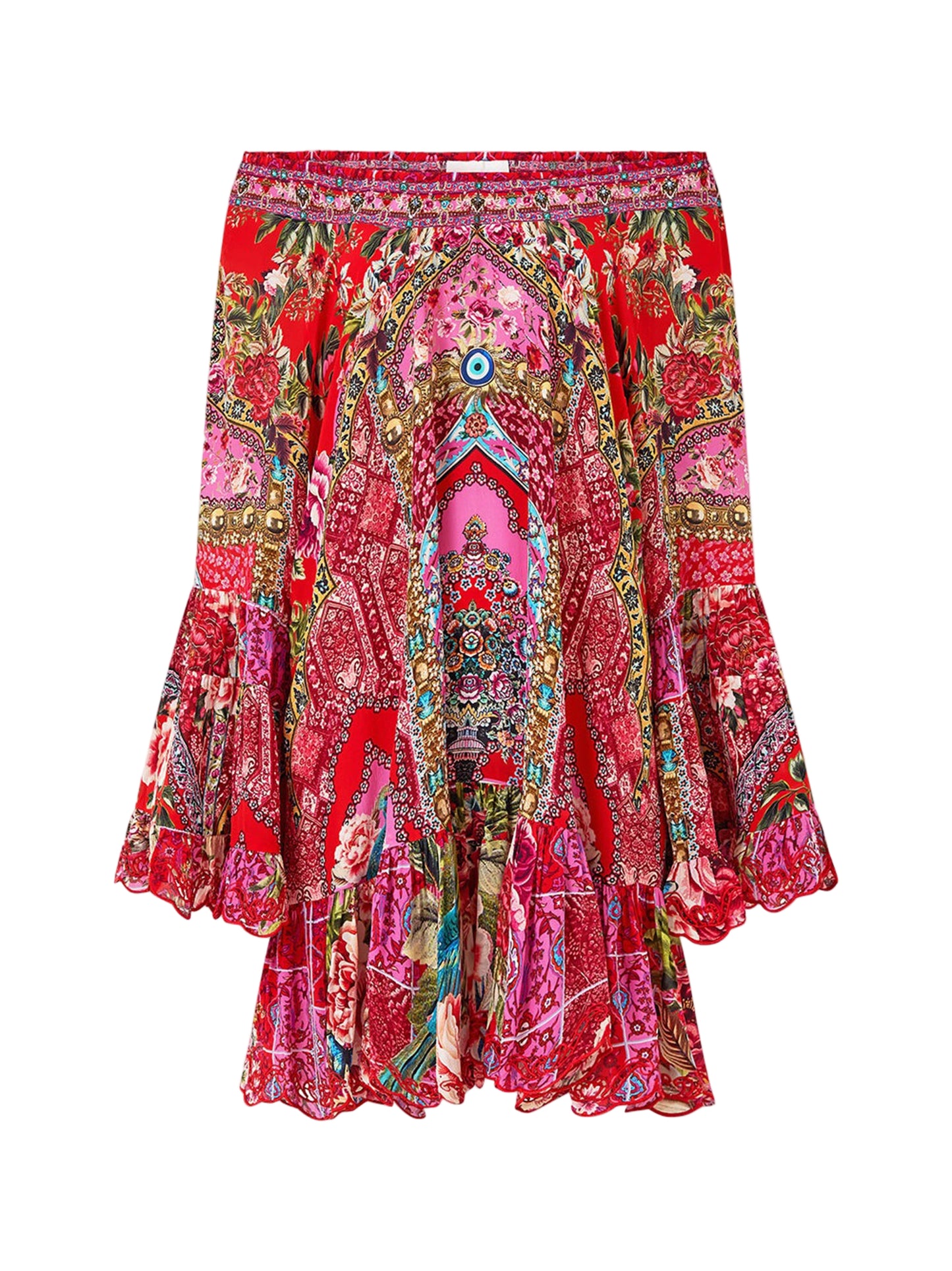 Camilla A-Line Frill Dress in Heirloom Empire