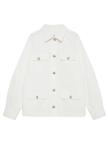 Anine Bing Corey Jacket in Ecru
