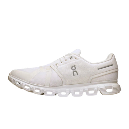 On Running Women's Cloud 6 Sneaker in White/White