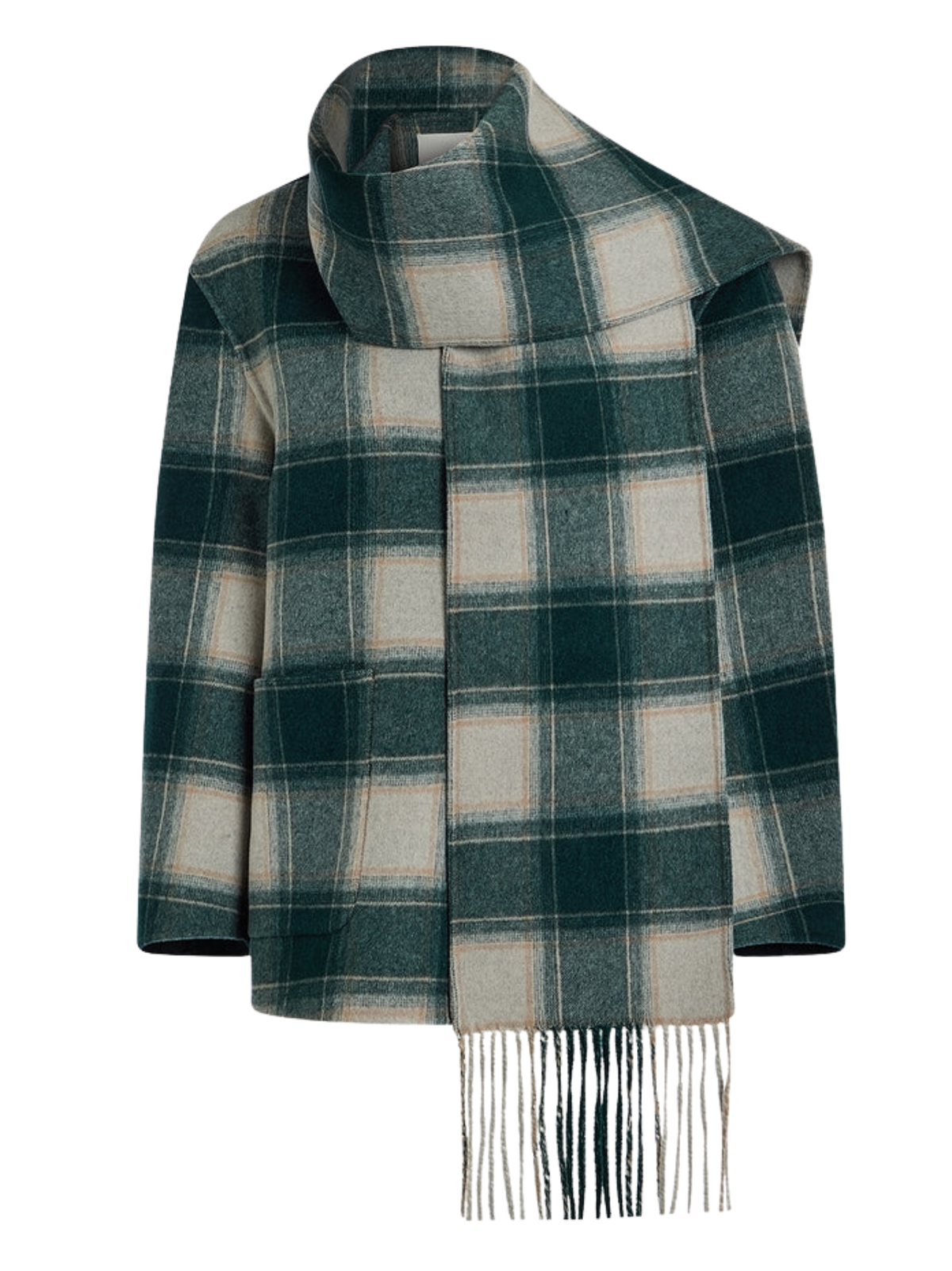 Alderton Check Scarf Coat