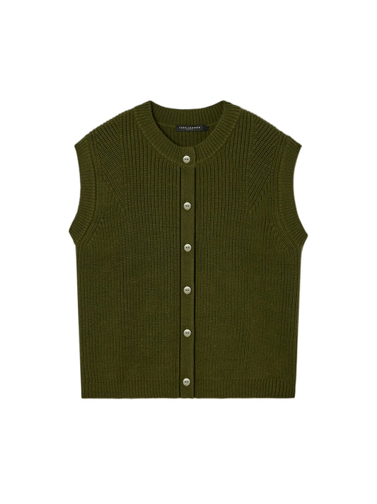 Tara Jarmon Gibson Vest in Cactus