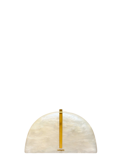 Cult Gaia Laguna Clutch in Ivory