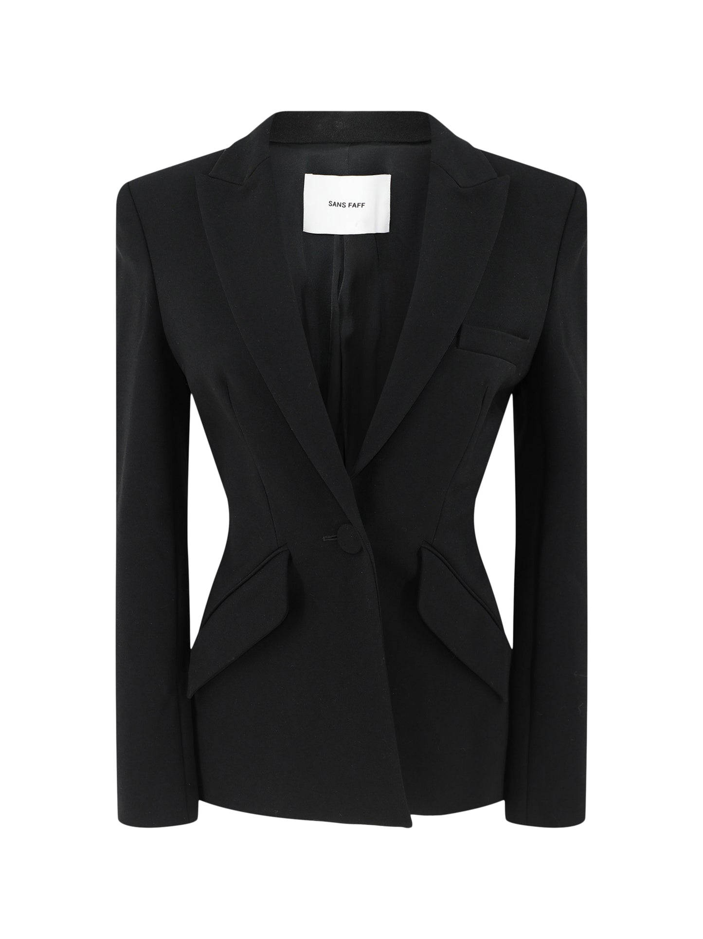 Sans Faff Sloan Structured Blazer in Black