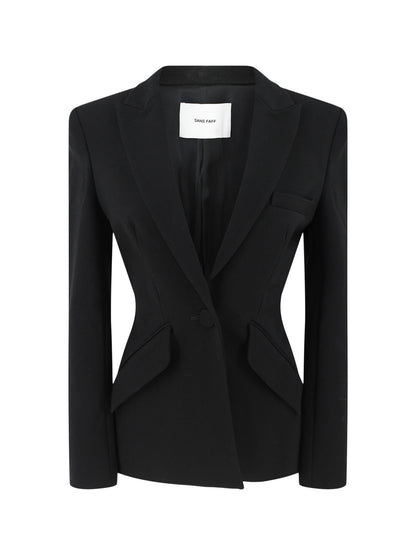Sans Faff Sloan Structured Blazer in Black