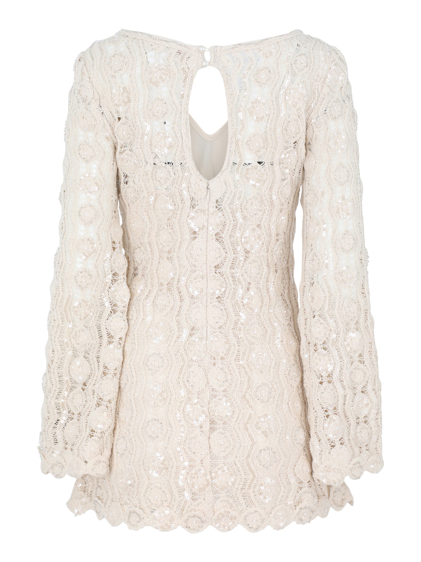 Alexis Micah Dress in Beaded Macrame