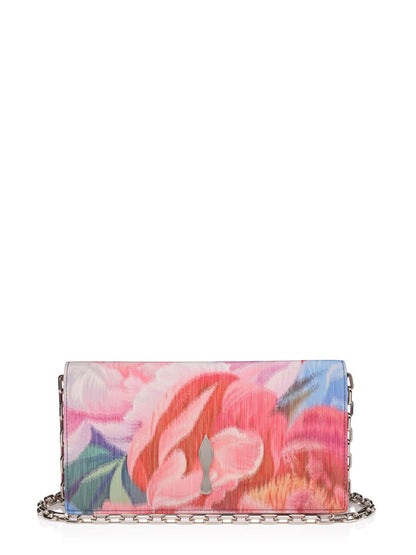 Christian Louboutin Bettina Clutch Tissu Chine Print in Peonie Multi/Silver | In-Store Only