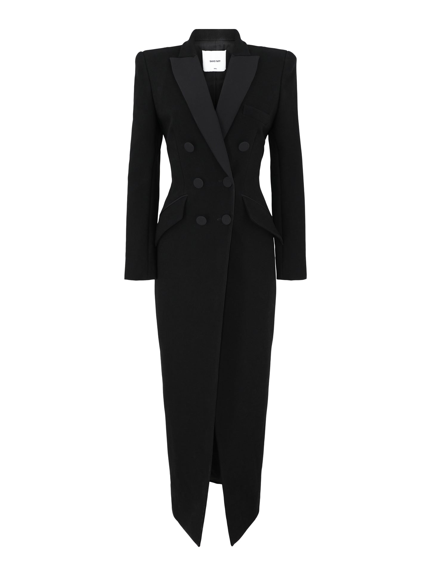 Sans Faff Amberly Evening Blazer Dress in Black