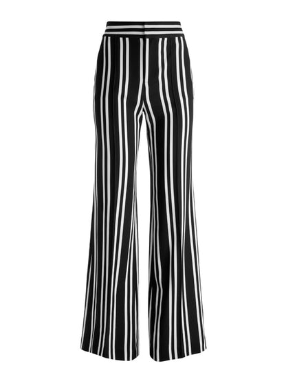 Alice + Olivia Dylan High Rise Pant in Paddleboard Stripe