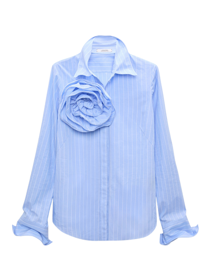 Dorothee Schumacher Striped Power Blouse in Madeira Stripe
