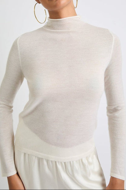 Beryll Kim Tissue Long Sleeve in Ivory