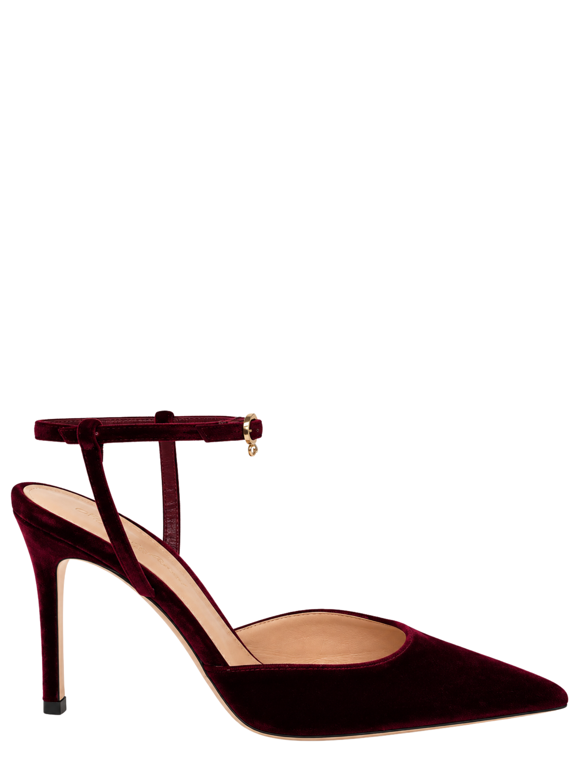 Gianvito Rossi Velluto Velvet Pump in Syrah