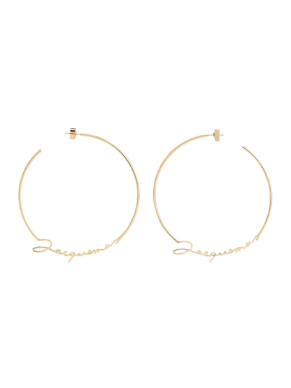 Jacquemus The Jacquemus Hoops Earrings in Gold