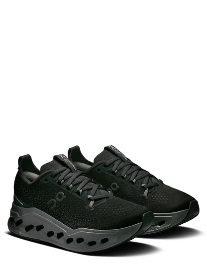 On Running Women's Cloudsurfer Max Sneaker in Black/Eclipse