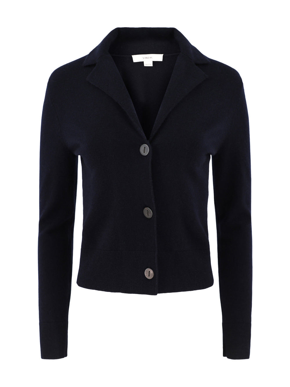 Vince Wool & Cashmere-Blend Lapel Cardigan in Coastal