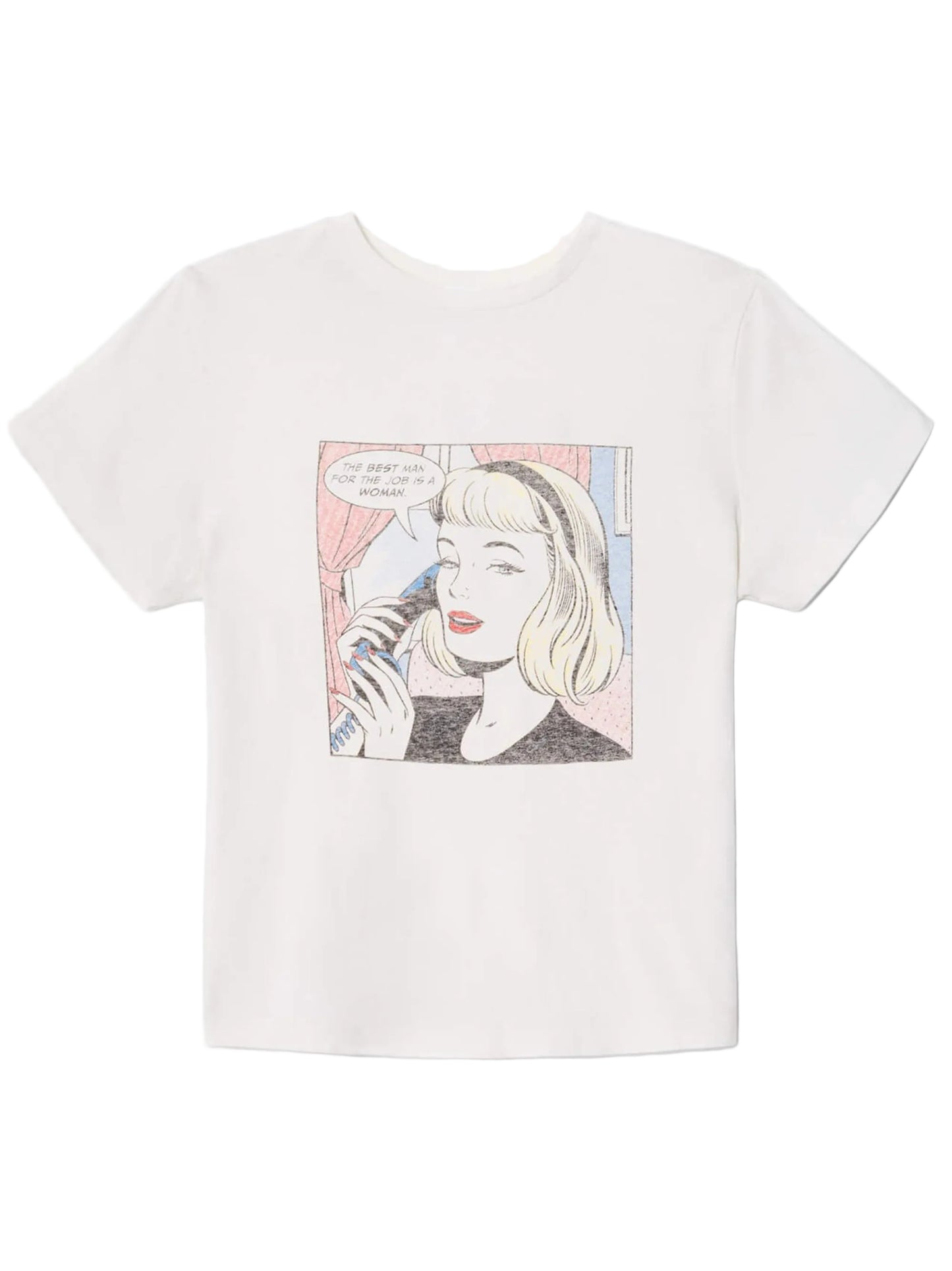 Re/Done Classic "The Job" Tee in Vintage White