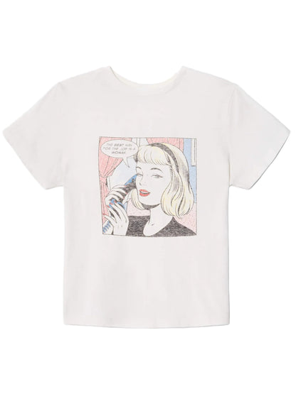 Re/Done Classic "The Job" Tee in Vintage White
