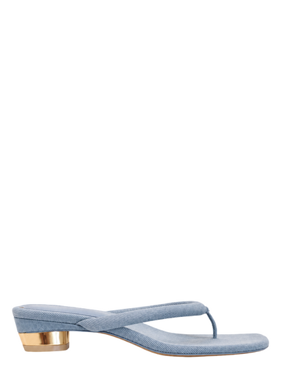 Cult Gaia Sierra Low Heel in Vintage Blue